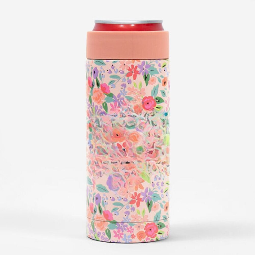 Floral Slim Can Koozie